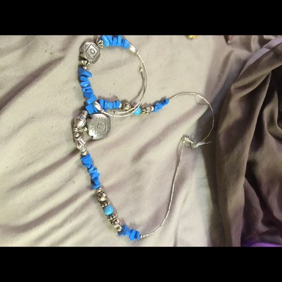 Turquoise bracelet and necklace set