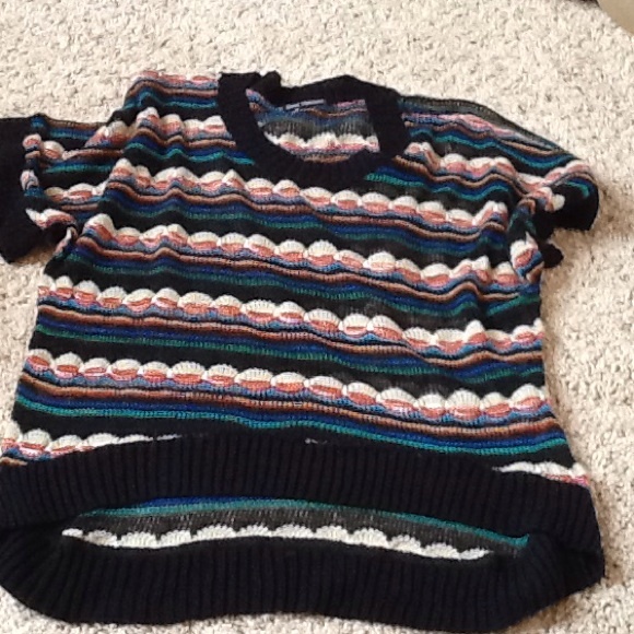 Multi colored knit top