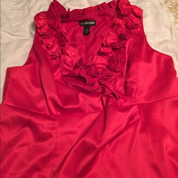 Beautiful silky red dress