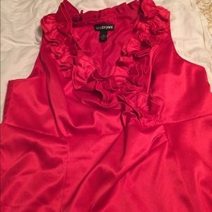 Beautiful silky red dress