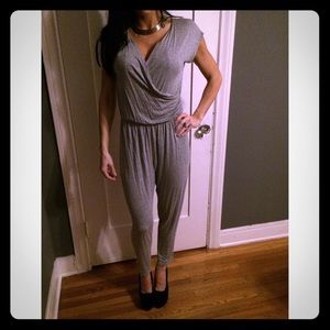 Sexy heather gray jumpsuit