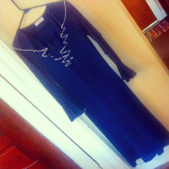 Vintage, Sexy, Nylon, Navy, Vintage Dress - Picture 4 of 4