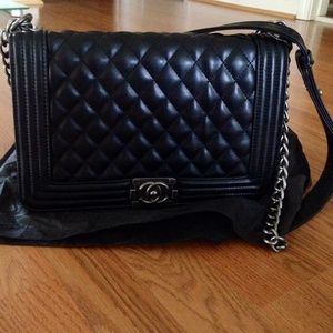 Chanel Leather Le Boy Bag