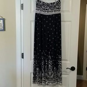 Palazzo Pants - Navy & White