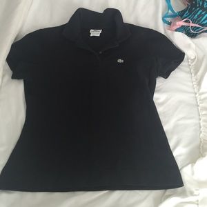 Lacoste black women's polo size 44 -medium