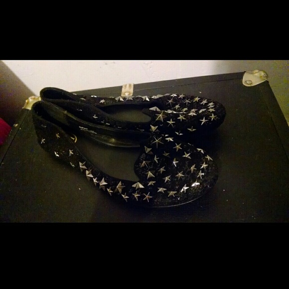 Ash Infini Sequined Star Studded Flats