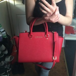 😍💖💕large selma satchel in saffiano leather