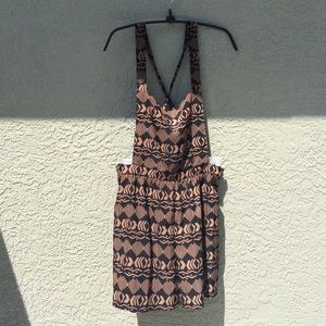 Black and Brown overall style jumper.