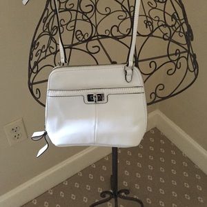 White Cross body small purse