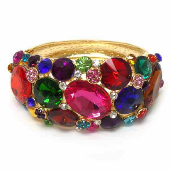 Large Rhinestone Bracelets - Picture 2 of 2