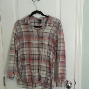 Plaid button down