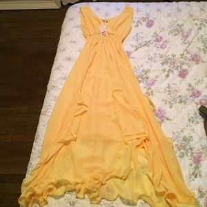 Yellow Maxie Dress