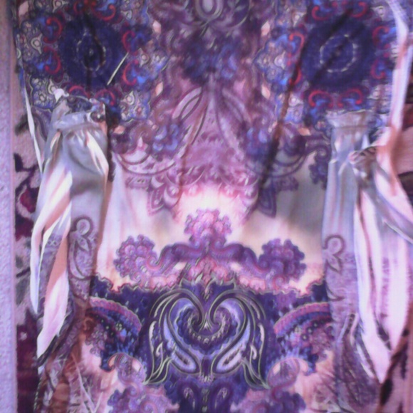 Dress Barn beautiful printed 3/4 length sleeve - Picture 3 of 3