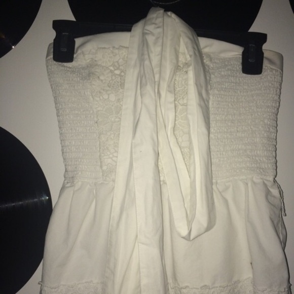 White Hollister Peplum Shirt - Picture 3 of 4