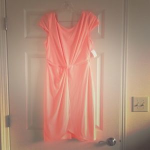 Victoria's Secret orange dress with gold zipper