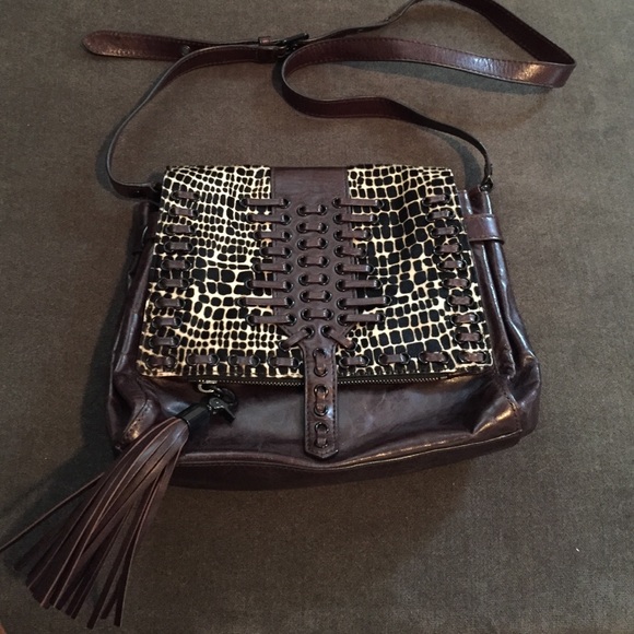 Rebecca Minkoff burgundy crossbody bag