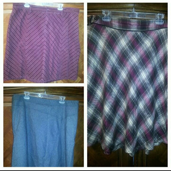 Bundle of 3 Plus Size 20 Skirts