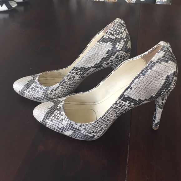 Calvin Klein Snake Print Heels
