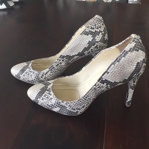 Calvin Klein Snake Print Heels