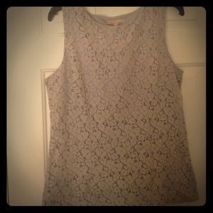 Lined lace grey blouse