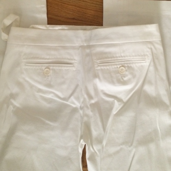 BCBG MAX AZRIA white tuxedo style work pant - Picture 4 of 4
