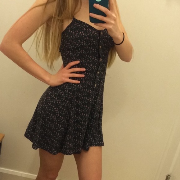 AEO floral fit dress