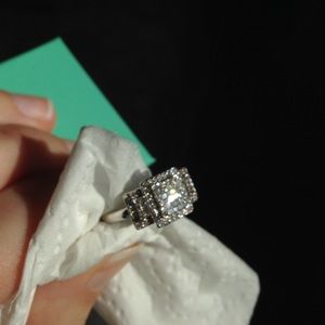 SALE!!! 3/4 Carat Diamond and 14k White Gold Ring