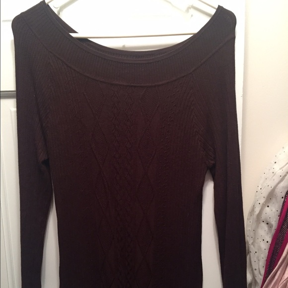 SOLD-----Brown 3/4 Sleeve Sweater - XL----SOLD