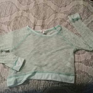 Delia mint green crop top L