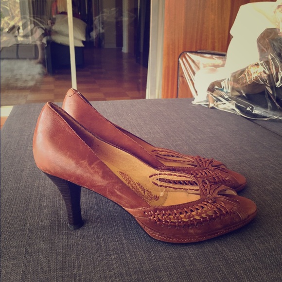 Beautiful brown high heels