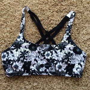 Flower sports bra