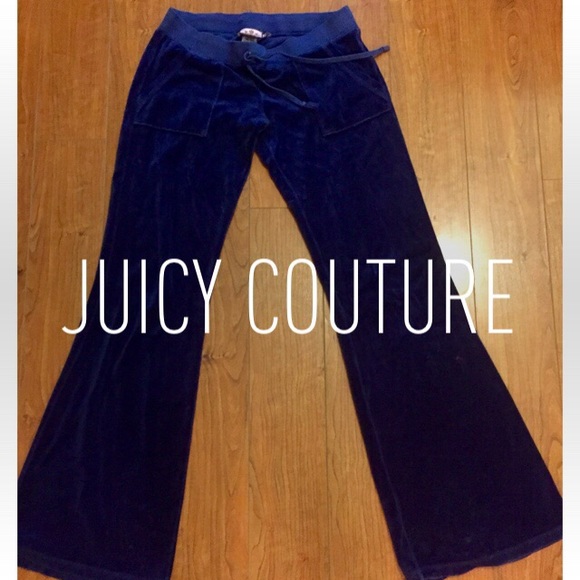 BLUE JUICY COUTURE VELOUR PANTS