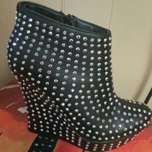 Studded Booties (Practically Brand New)