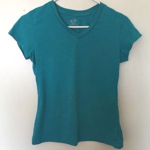Blue sports wear v neck