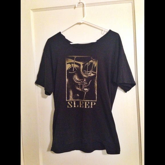 SLEEP Volume One Cutout Neck Shirt