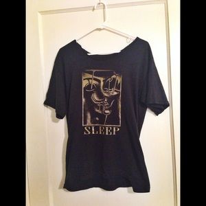 SLEEP Volume One Cutout Neck Shirt
