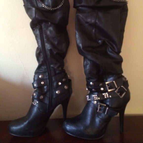 Thigh High Leather boots