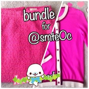 KS Tweed Skirt & KS Cardigan