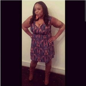 Forever 21 plus Colorful printed dress