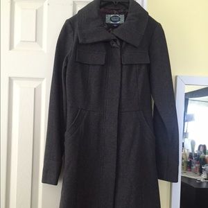 Grey wool coat