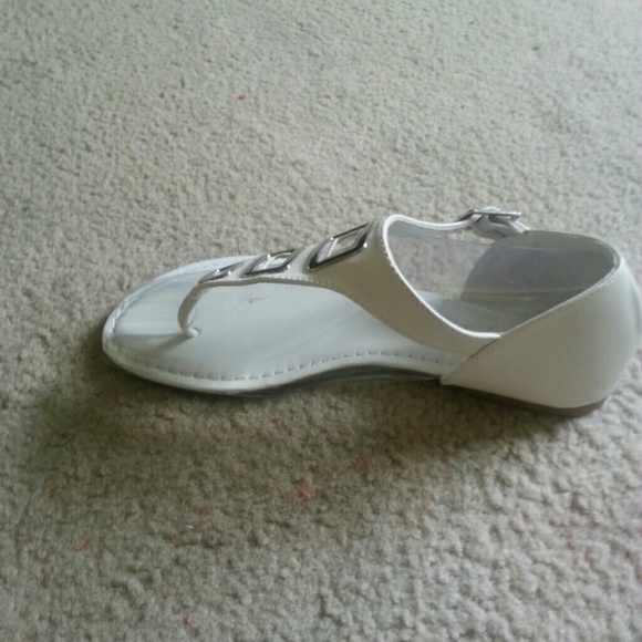 White sandals
