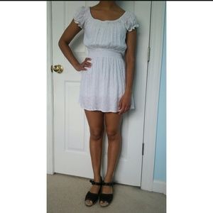 White flowy summer dress
