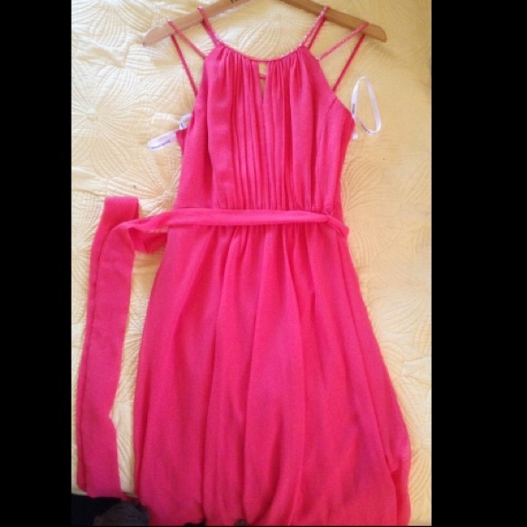 David's Bridal Peach Dress