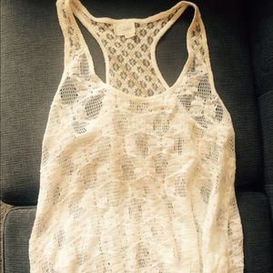 Anthropologie Deletta Lace Tank Top