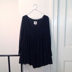 👀 HP 🙌 NWT One Teaspoon Winter Dinky Black Dress
