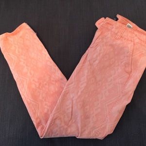 adorable peach print pants