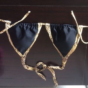 Snakeskin bikini top