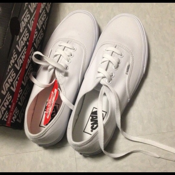 All white vans.