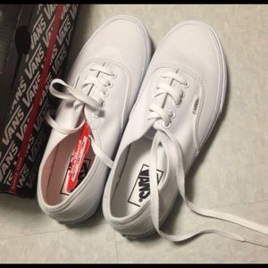 All white vans.