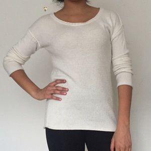 Cream white sweater